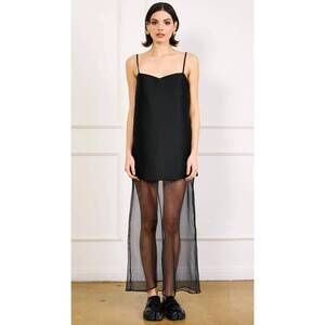NEW LINE AND DOT isabeau maxi dress in black